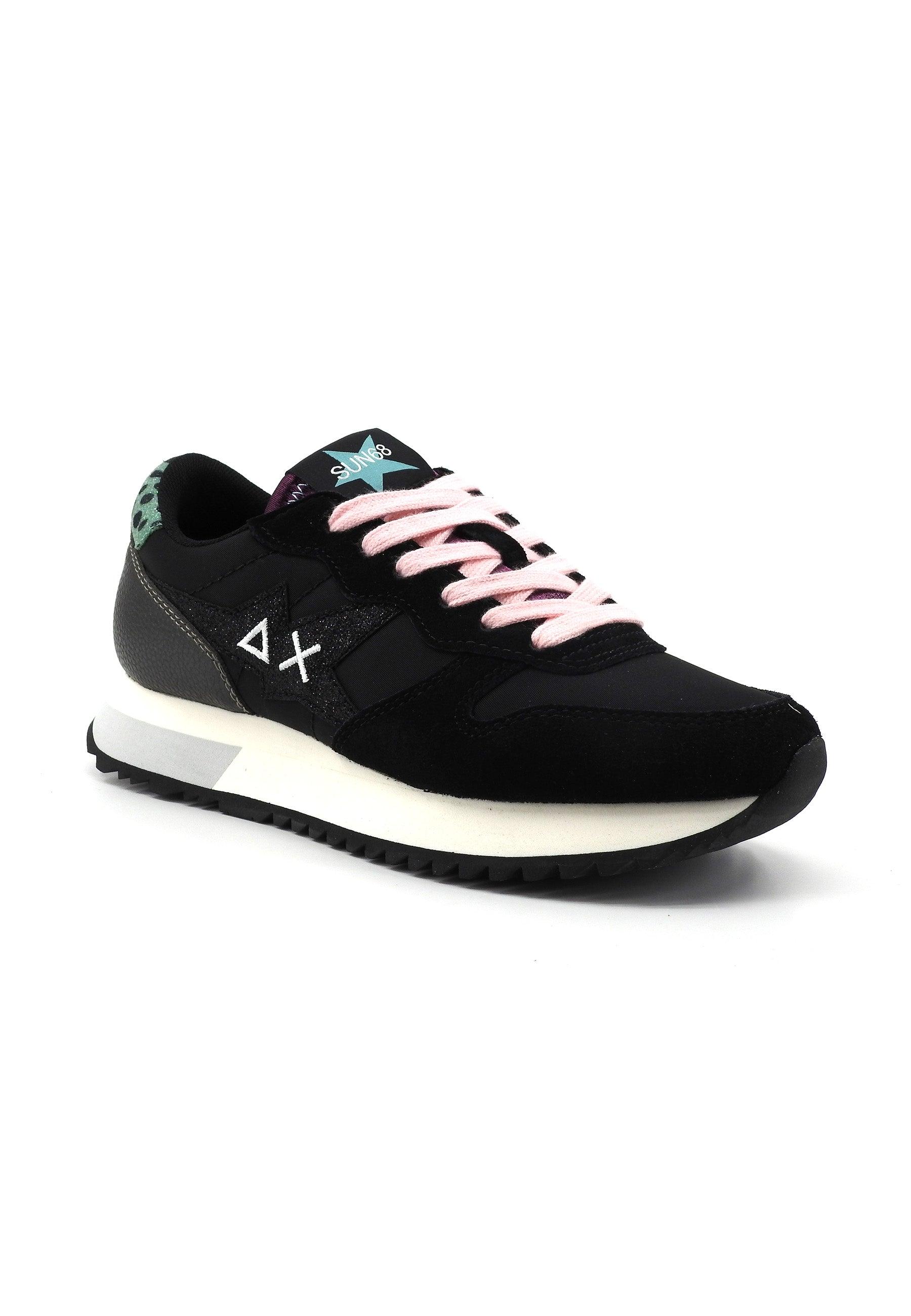 SUN68 Stargirl Glitter Sneaker Donna Nero Z43210 - Sandrini Calzature e Abbigliamento