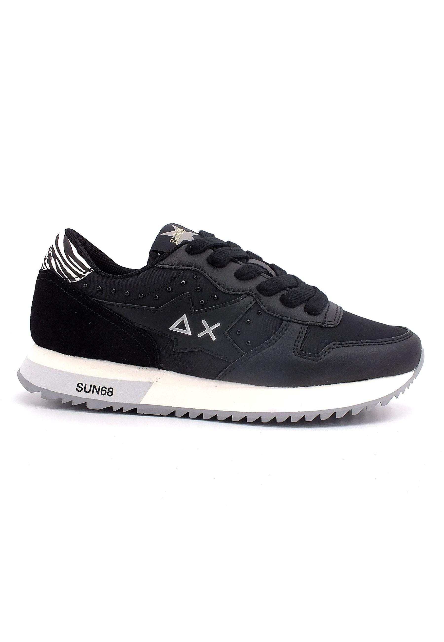 SUN68 Stargirl Metal Studs Sneaker Donna Nero Z42213 - Sandrini Calzature e Abbigliamento
