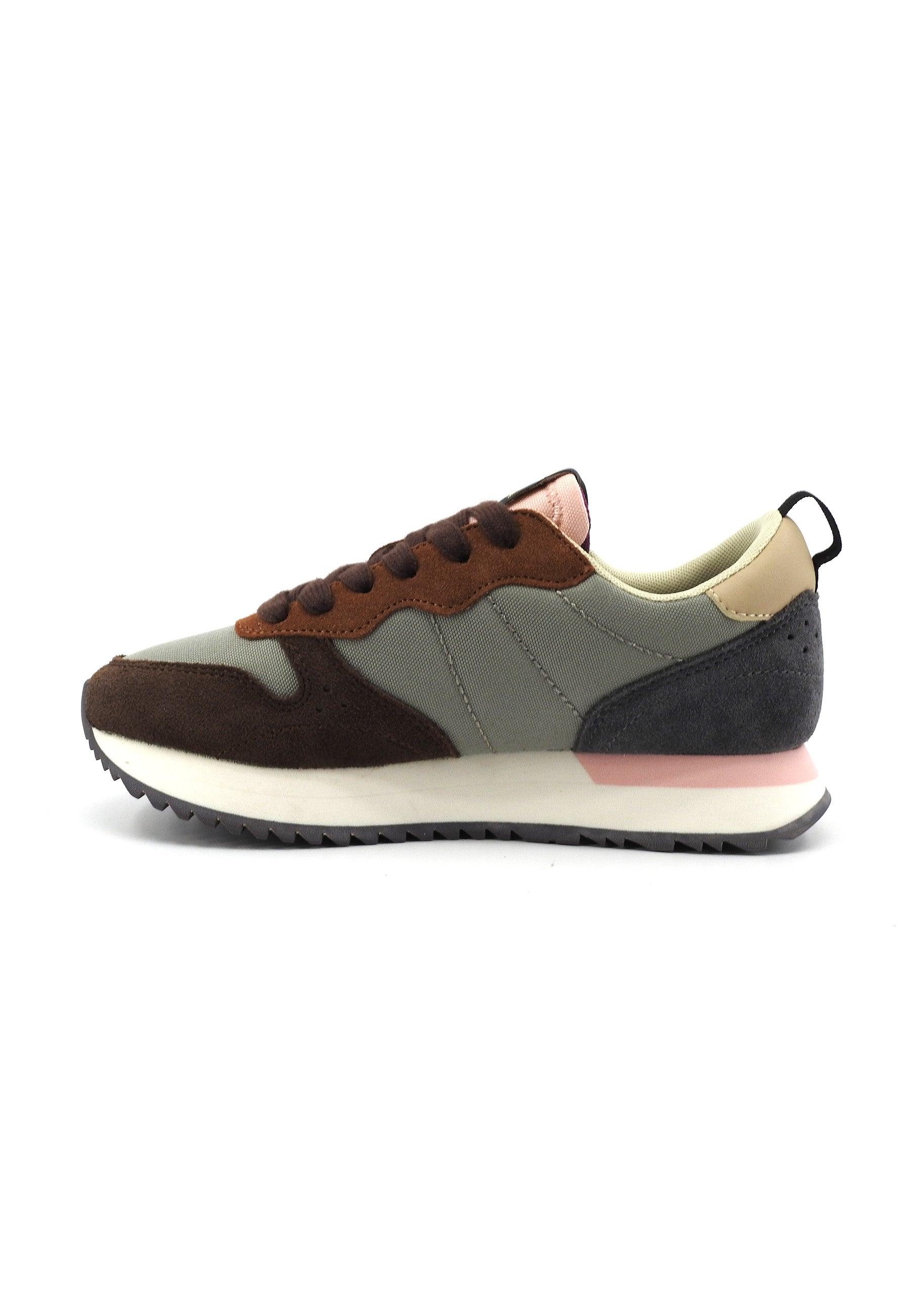 SUN68 Stargirl Sneaker Donna Grigio Medio Marrone Fantasia Z43209 - Sandrini Calzature e Abbigliamento