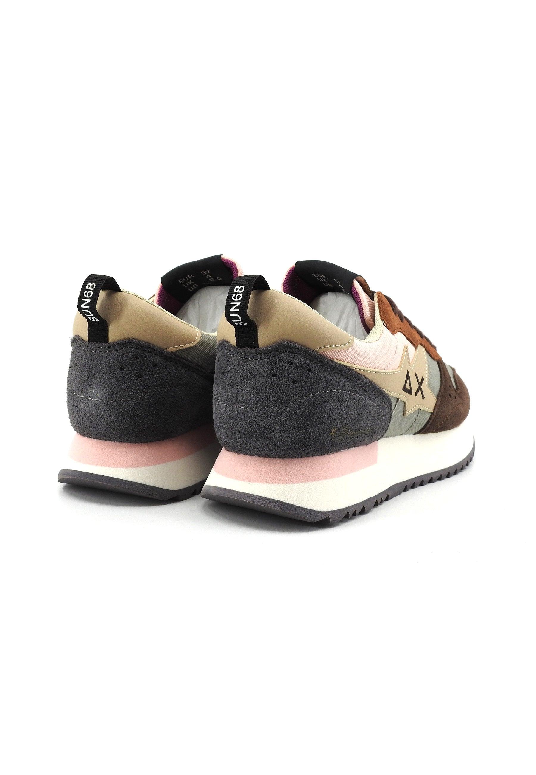 SUN68 Stargirl Sneaker Donna Grigio Medio Marrone Fantasia Z43209 - Sandrini Calzature e Abbigliamento