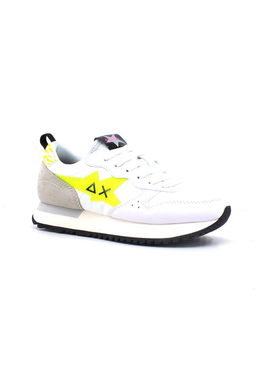 SUN68 Stargirl Trasparent Sneaker Donna Bianco Giallo Z33213 - Sandrini Calzature e Abbigliamento