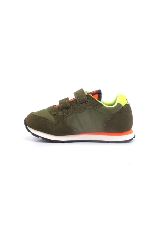 SUN68 Tom Fluo Sneaker Bambino Verde Militare Z33302B - Sandrini Calzature e Abbigliamento