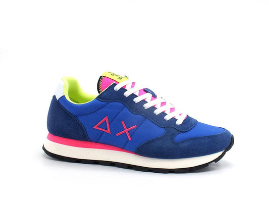 SUN68 Tom Fluo Sneaker Running Blu Royal Z32102 - Sandrini Calzature e Abbigliamento