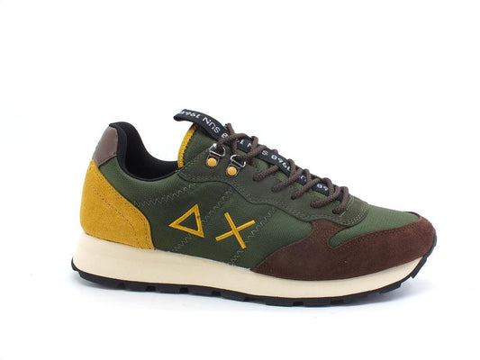 SUN68 Tom Goes Camping Sneaker Trekking Militare Scuro Marrone Z41108 - Sandrini Calzature e Abbigliamento