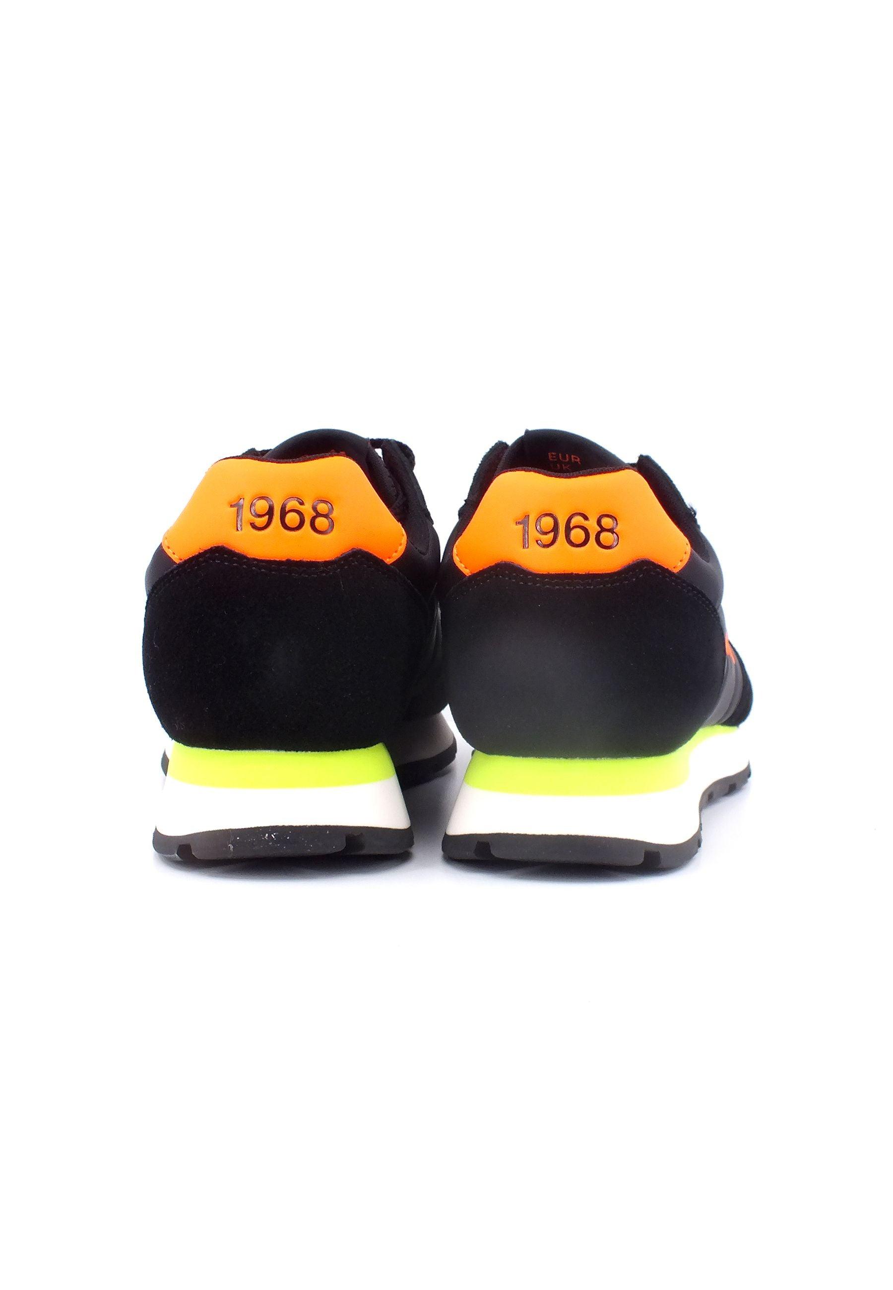 SUN68 Tom Solid Fluo Sneaker Uomo Nero Z33102 - Sandrini Calzature e Abbigliamento