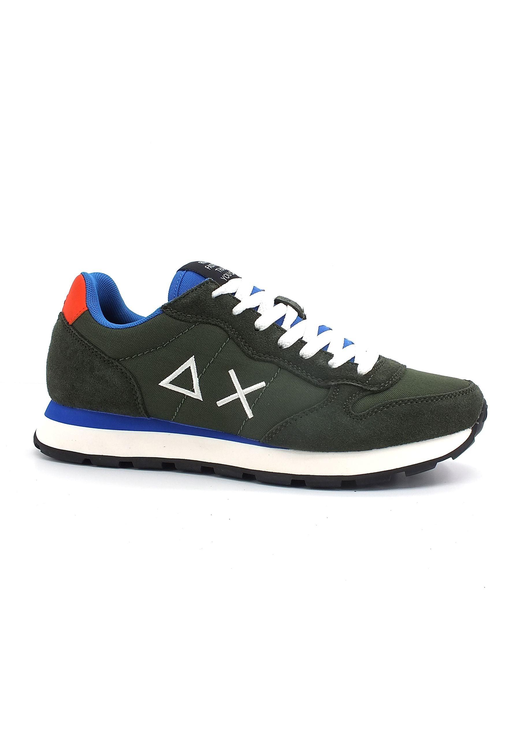 SUN68 Tom Solid Nylon Sneaker Uomo Militare Scuro Z42101 - Sandrini Calzature e Abbigliamento