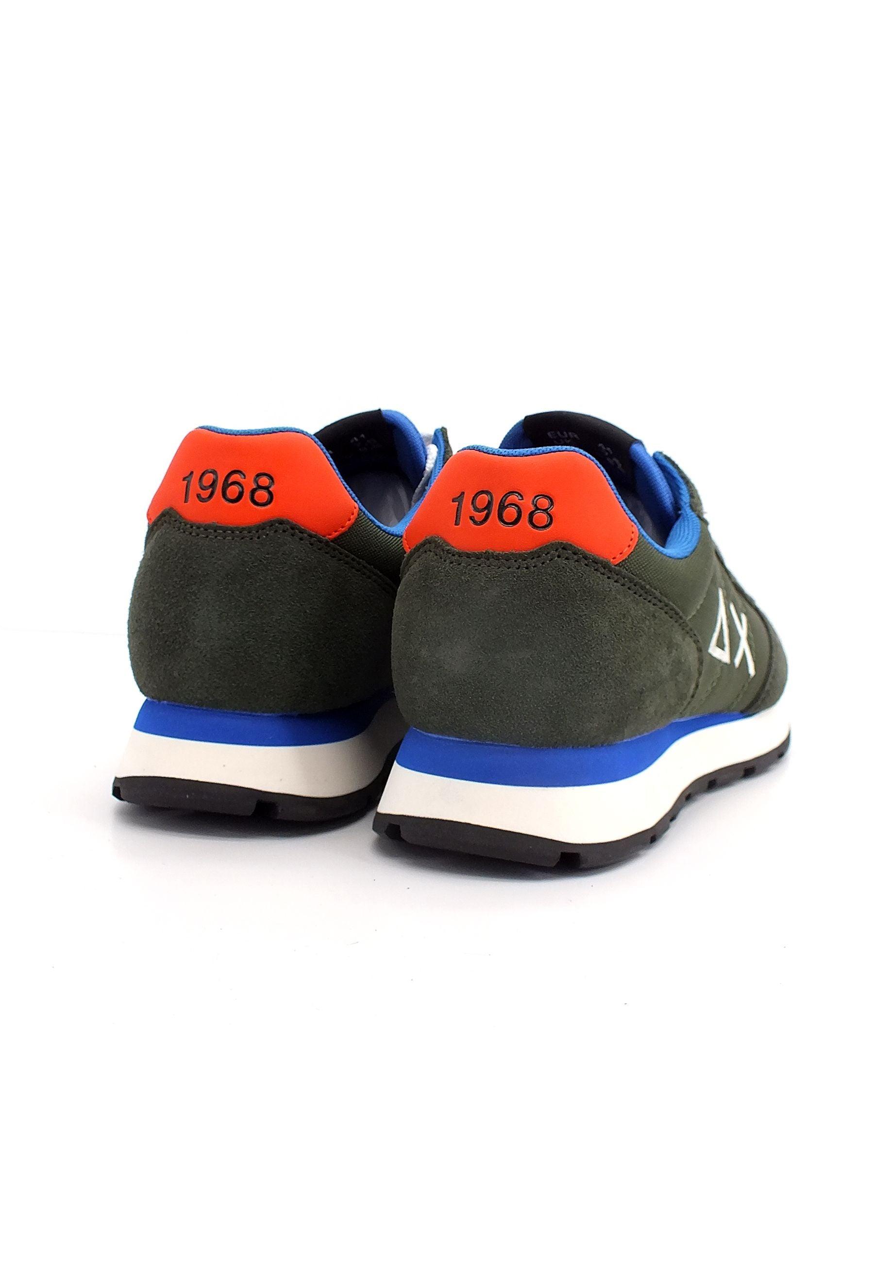 SUN68 Tom Solid Nylon Sneaker Uomo Militare Scuro Z42101 - Sandrini Calzature e Abbigliamento