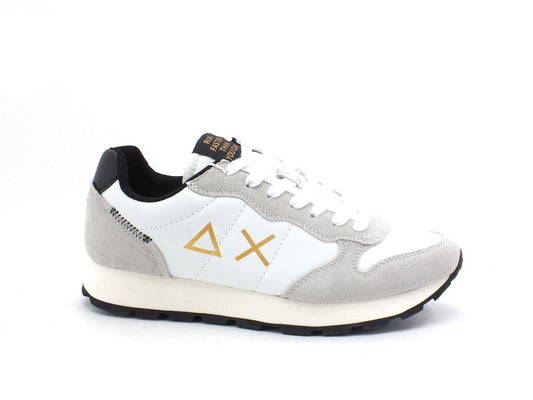 SUN68 Tom Suede Sneaker Running Bianco Panna Z41104 - Sandrini Calzature e Abbigliamento