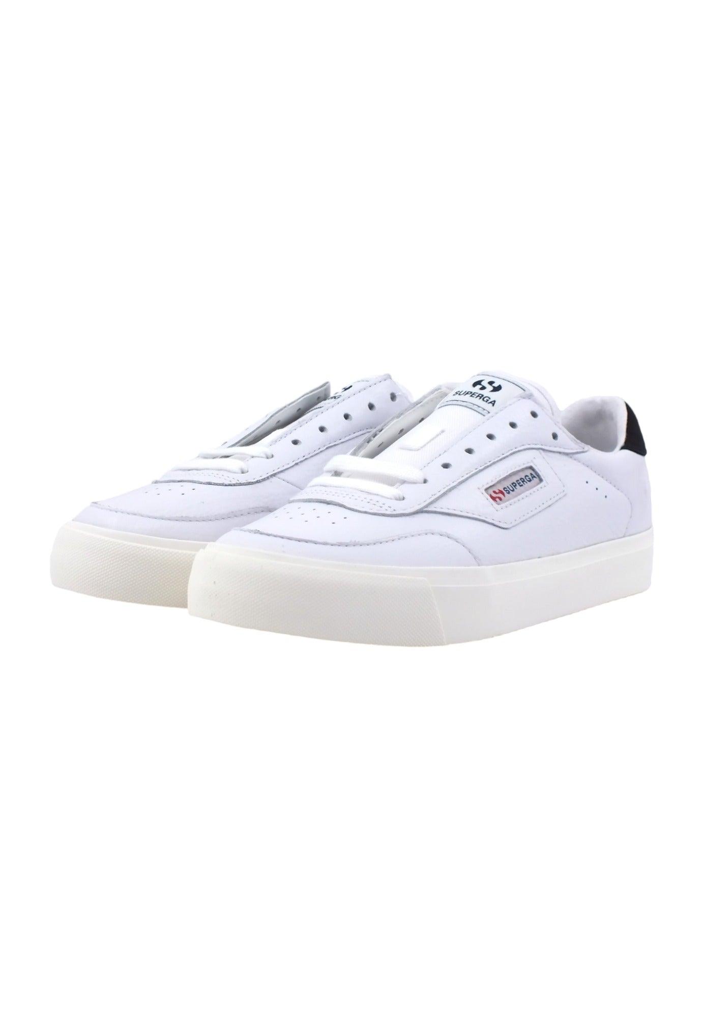 SUPERGA 3843 Court Sneaker Uomo White Black S5135EWU - Sandrini Calzature e Abbigliamento