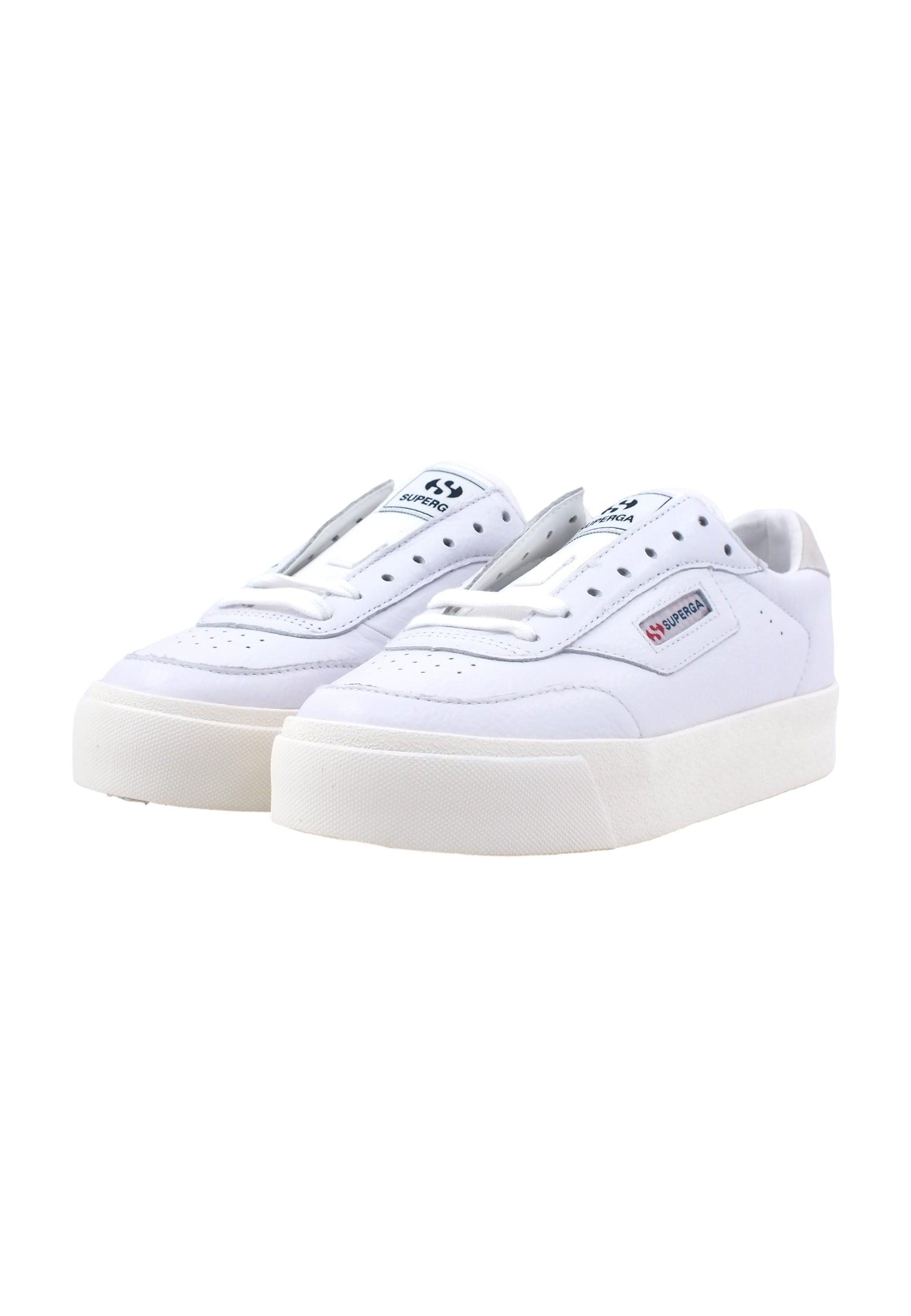 SUPERGA 3854 Court Sneaker Donna White Avorio S4123TW - Sandrini Calzature e Abbigliamento