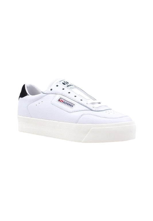 SUPERGA 3854 Court Sneaker Donna White Black S4123TW - Sandrini Calzature e Abbigliamento