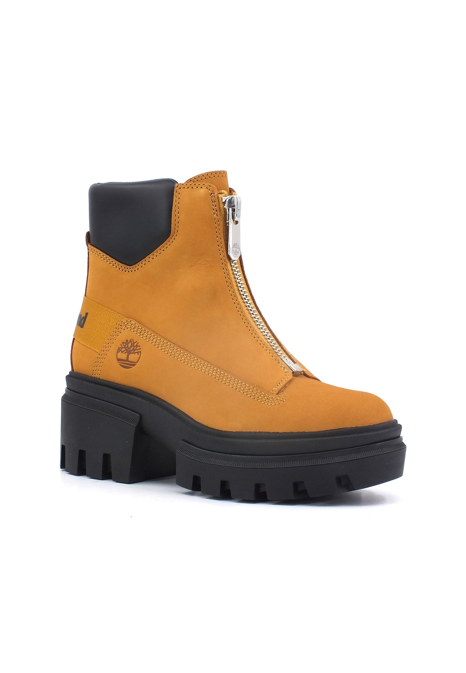 TIMBERLAND Everleigh Stivaletto Donna Wheat Nubuk Beige TB0A5YHM231 - Sandrini Calzature e Abbigliamento