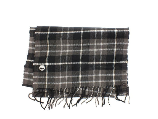 TIMBERLAND Plaid Scarf Embroldery Sciarpa Black TB0A1EVT - Sandrini Calzature e Abbigliamento