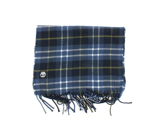TIMBERLAND Plaid Scarf Embroldery Sciarpa Navy Blue TB0A1EVT - Sandrini Calzature e Abbigliamento