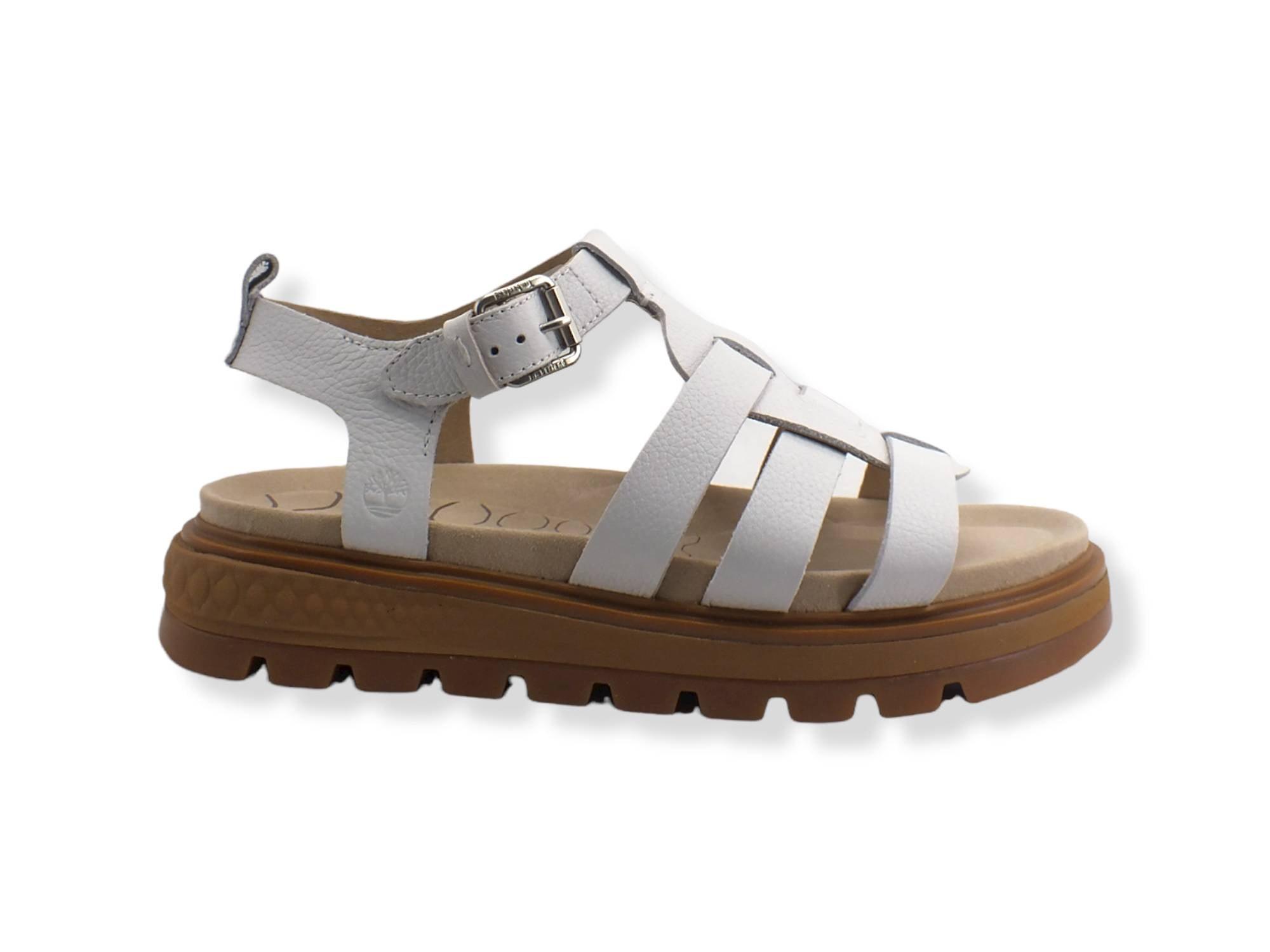 TIMBERLAND Ray City Fisherman Full Grain Sandalo Donna White TB0A2QVM100 - Sandrini Calzature e Abbigliamento