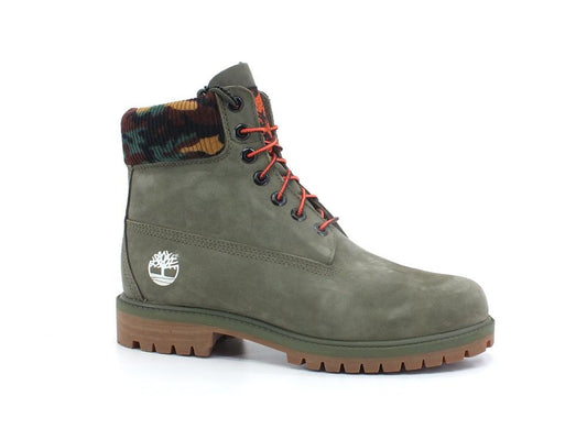 TIMBERLAND Waterproof 6 Nubuk Heritage Stivaletto Scarponcino Dark Green TB0A2KC5A581 - Sandrini Calzature e Abbigliamento