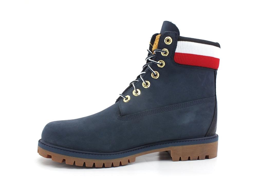TIMBERLAND Waterproof 6 Nubuk Heritage Stivaletto Scarponcino Navy Red TB0A2M590191 - Sandrini Calzature e Abbigliamento