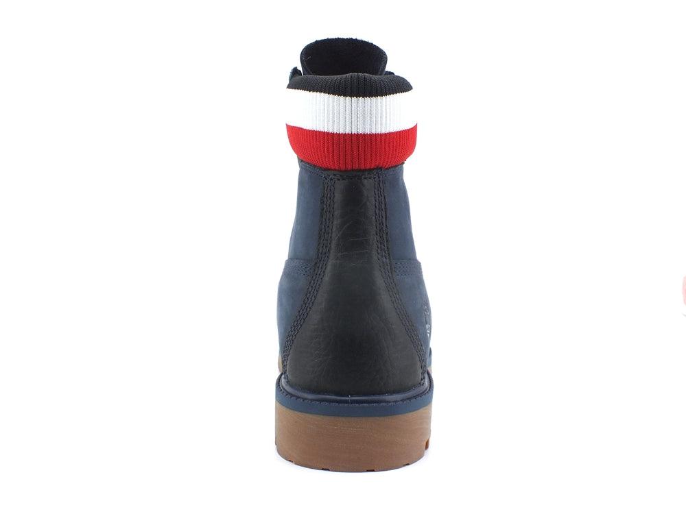 TIMBERLAND Waterproof 6 Nubuk Heritage Stivaletto Scarponcino Navy Red TB0A2M590191 - Sandrini Calzature e Abbigliamento
