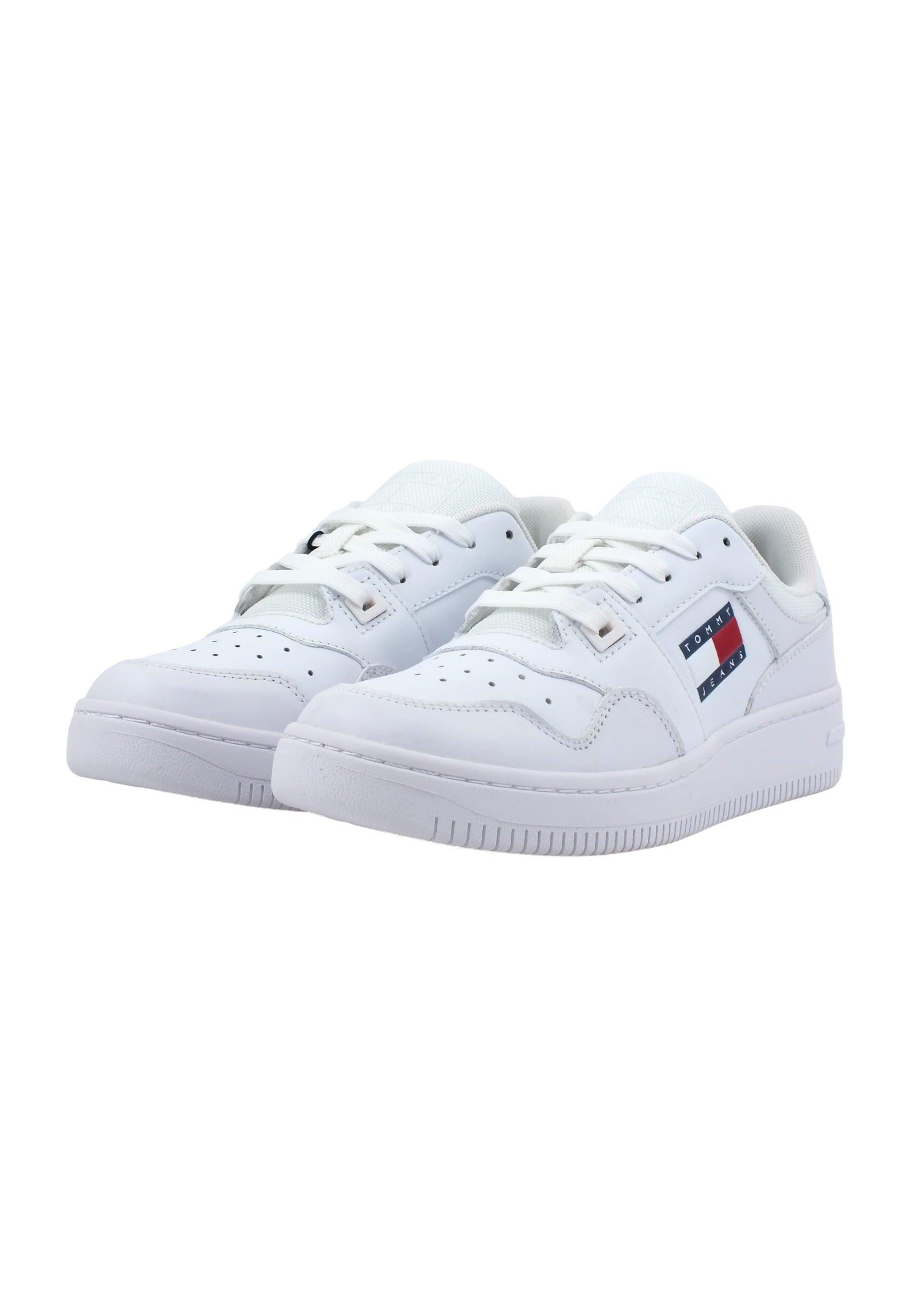 TOMMY HILFIGER Basket Sneaker Donna White EN0EN02505 - Sandrini Calzature e Abbigliamento