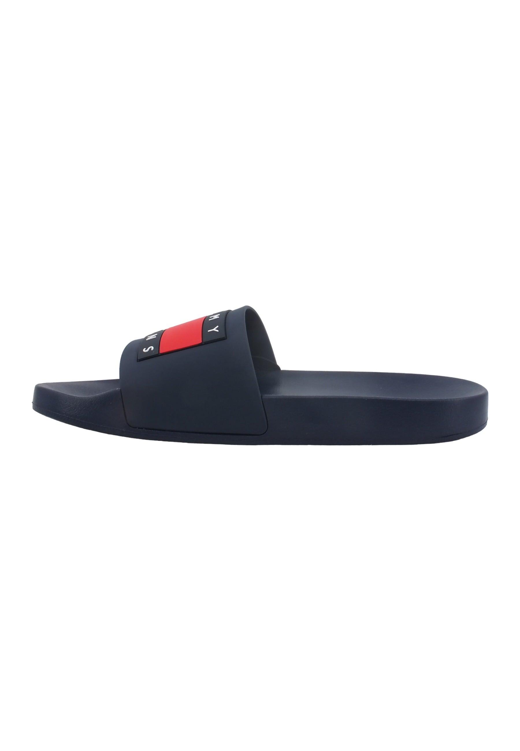 TOMMY HILFIGER Ciabatta Uomo Twilight Navy EM0EM01191 - Sandrini Calzature e Abbigliamento