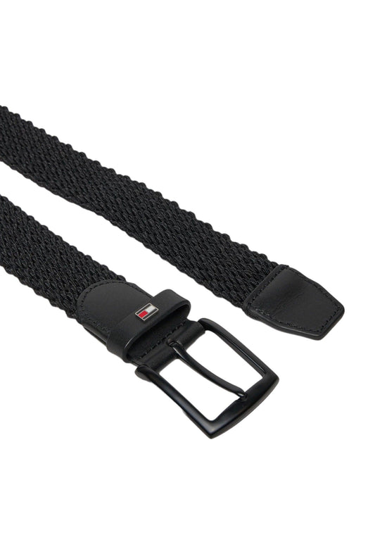 TOMMY HILFIGER Cintura Elastic Uomo Black AM0AM12243 - Sandrini Calzature e Abbigliamento