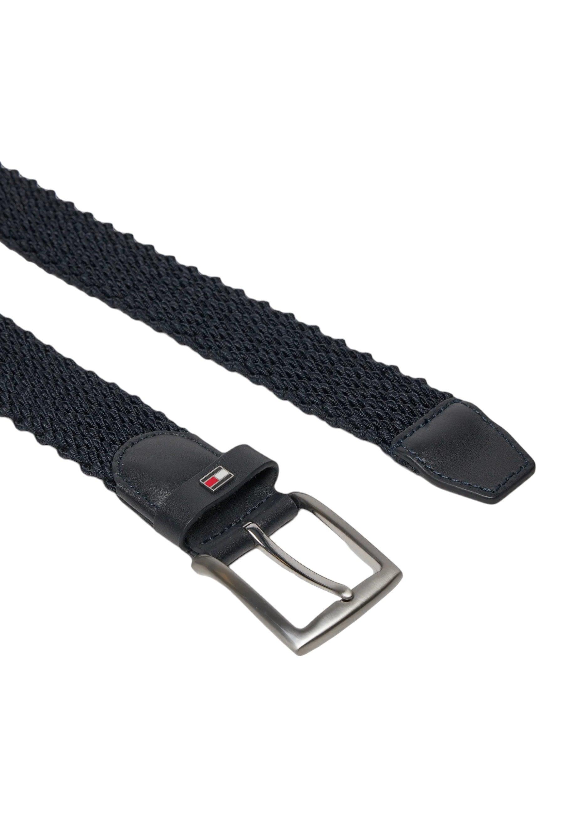 TOMMY HILFIGER Cintura Elastic Uomo Desert Sky AM0AM12243 - Sandrini Calzature e Abbigliamento