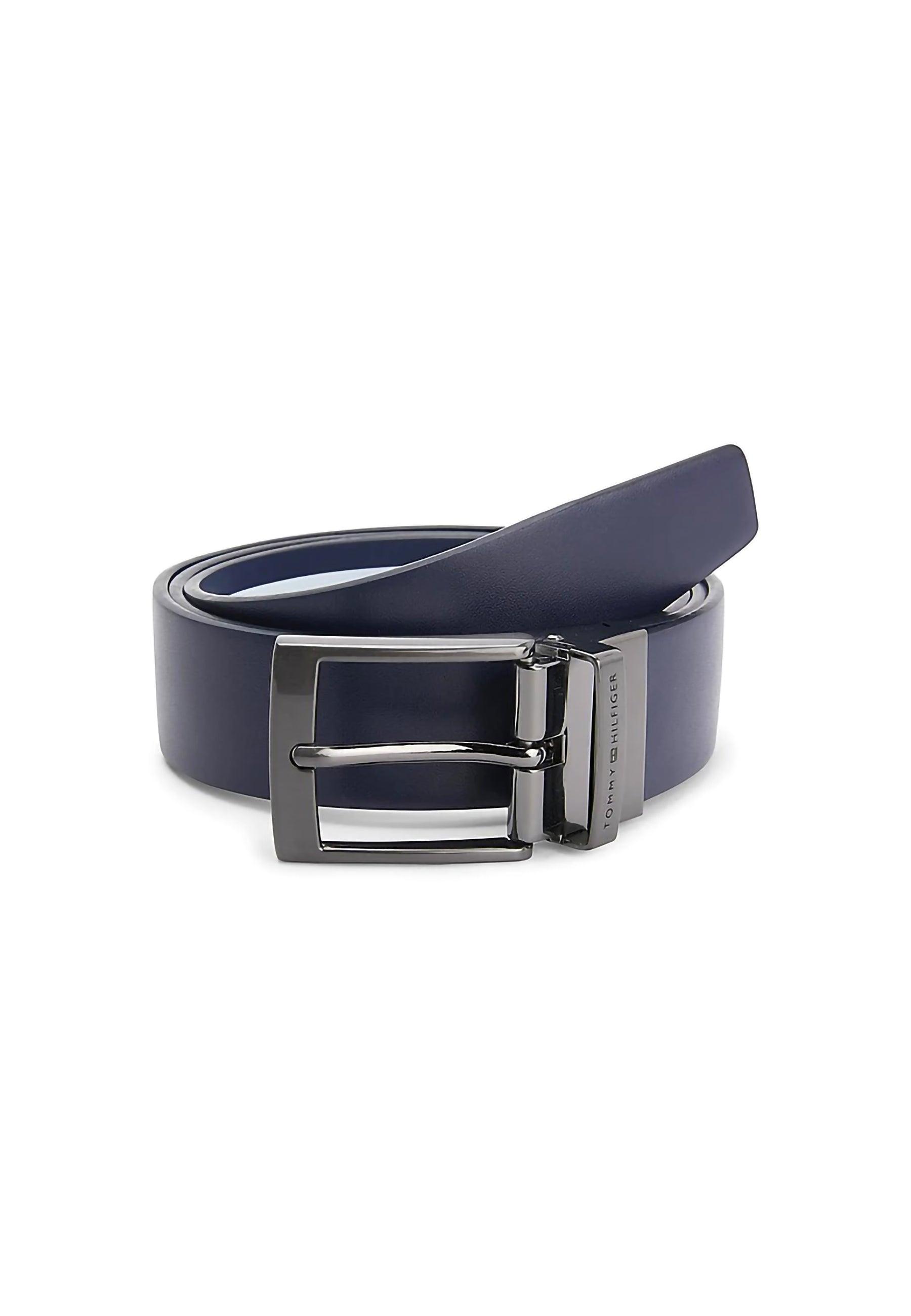 TOMMY HILFIGER Cintura Reversibile Uomo Navy AM0AM10844 - Sandrini Calzature e Abbigliamento