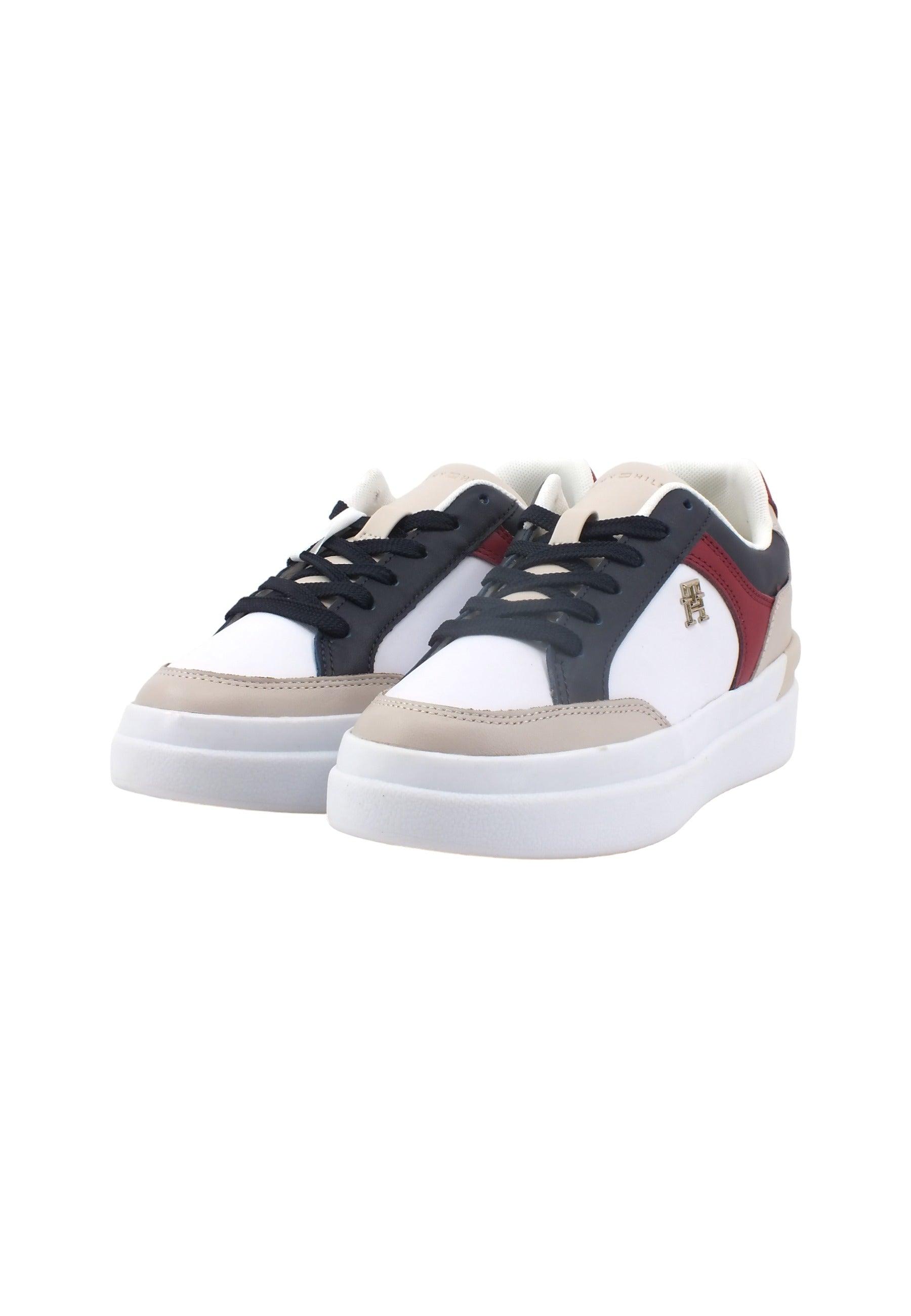 TOMMY HILFIGER Elevated Hi Court Sneaker Donna Space Blue FW0FW07451 - Sandrini Calzature e Abbigliamento