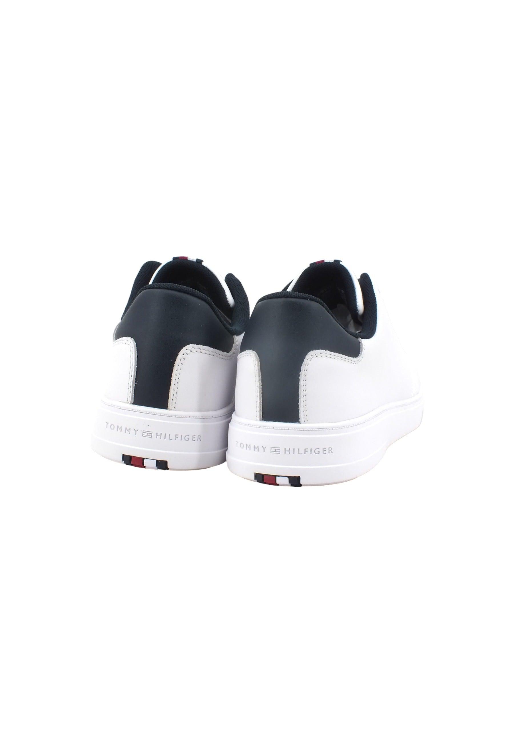 TOMMY HILFIGER Elevated Sneaker Uomo White FM0FM04487 - Sandrini Calzature e Abbigliamento
