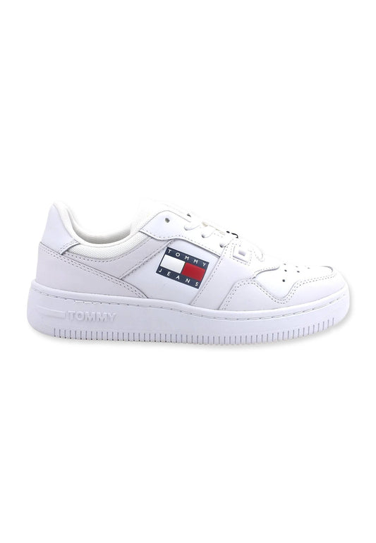 TOMMY HILFIGER Sneaker Ox Basket Donna White EN0EN01723 - Sandrini Calzature e Abbigliamento