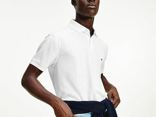 TOMMY HILFIGER T-Shirt Polo 1985 Regular White MW0MW17770 - Sandrini Calzature e Abbigliamento