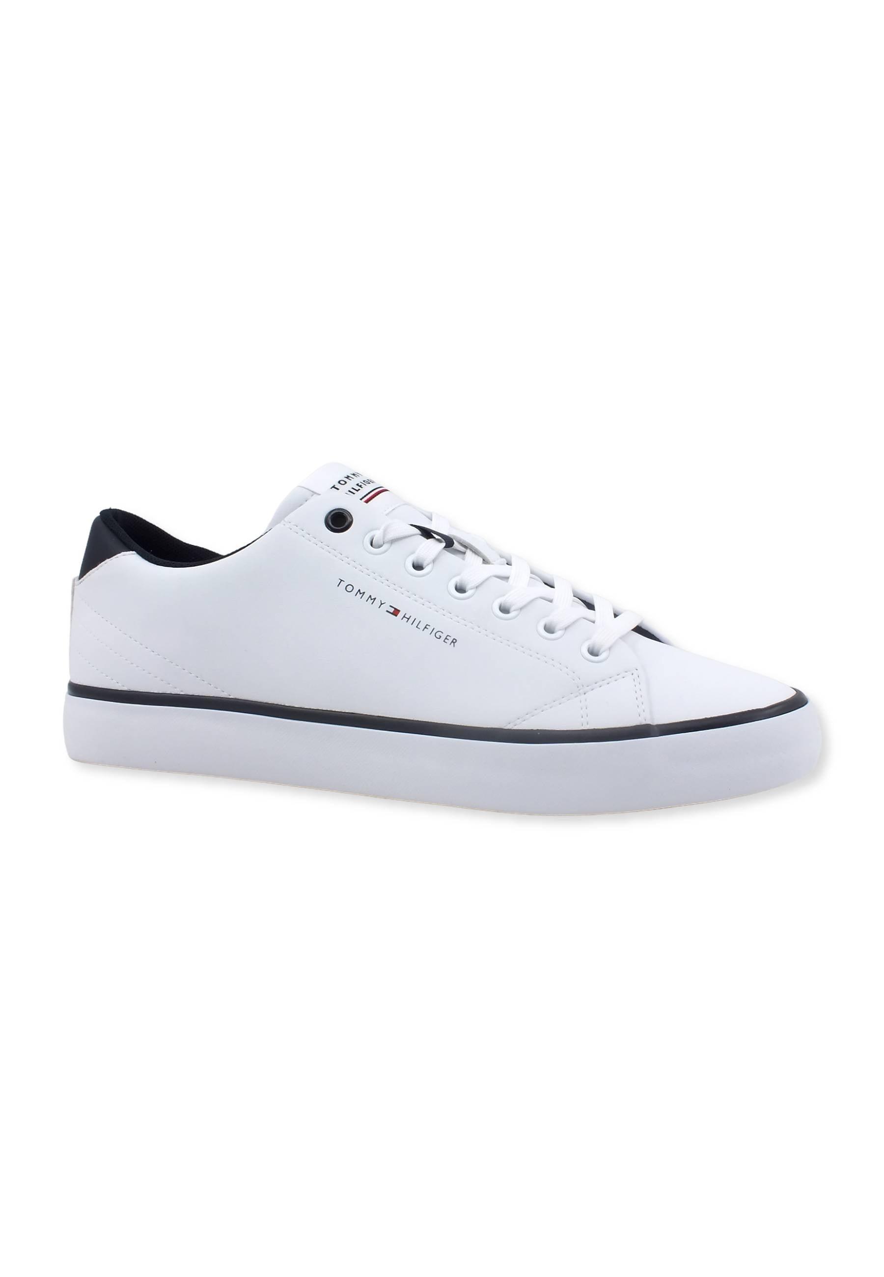 TOMMY HILFIGER Vulc Core Sneaker Uomo White FM0FM04731 - Sandrini Calzature e Abbigliamento