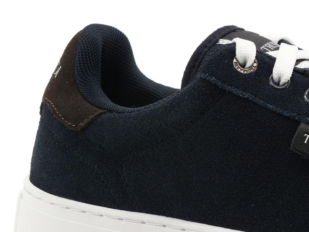TRUSSARDI DNA Sd Real Suede Sneaker Navy Blue Ebony 77A00270 - Sandrini Calzature e Abbigliamento