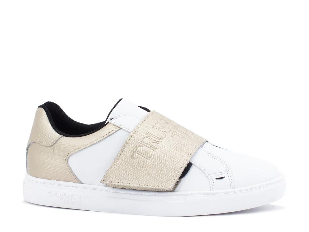 TRUSSARDI Sneaker White Platinum 79A00457 - Sandrini Calzature e Abbigliamento