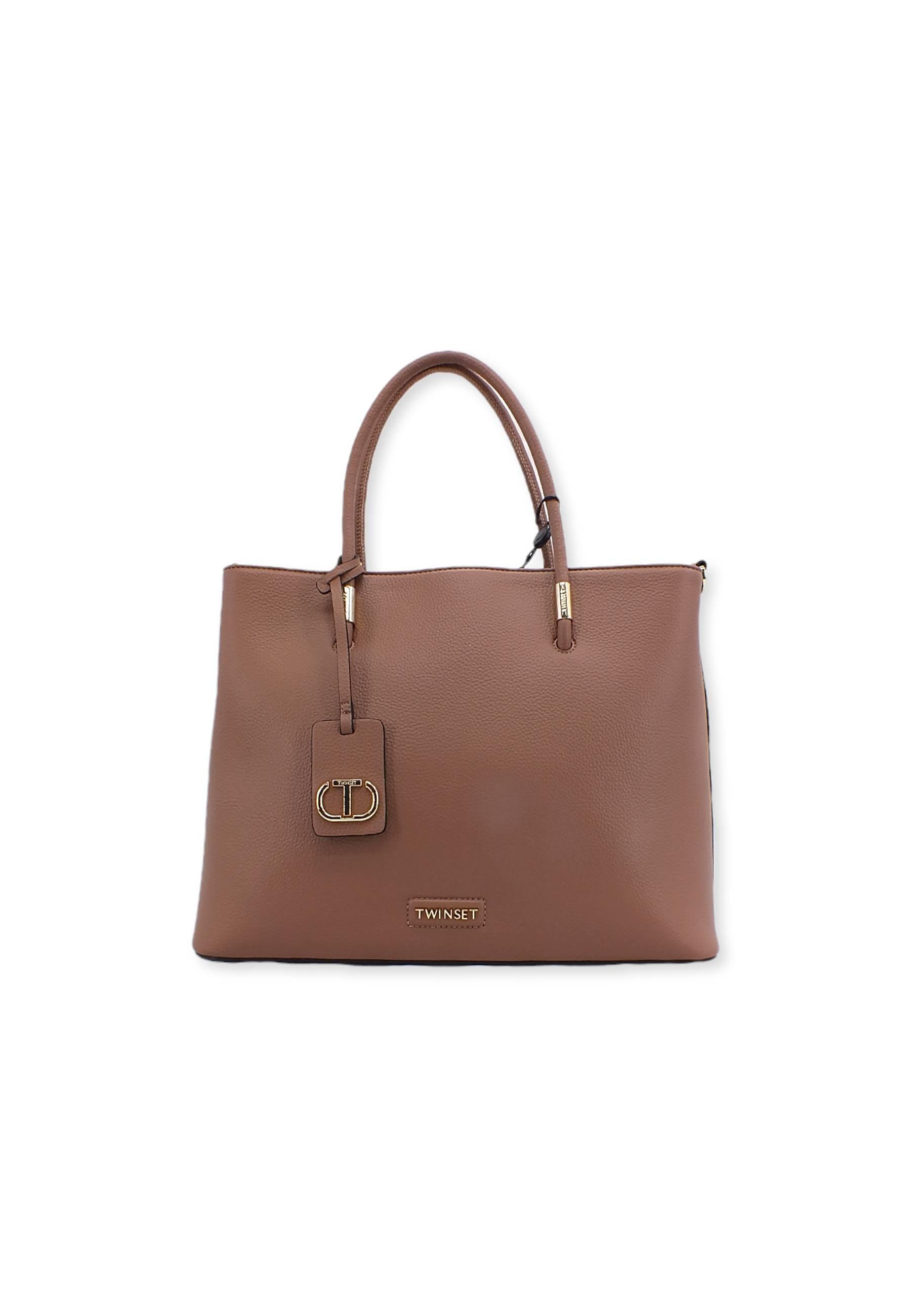 TWINSET Borsa Tote Rosa Duna 222TB7430 - Sandrini Calzature e Abbigliamento