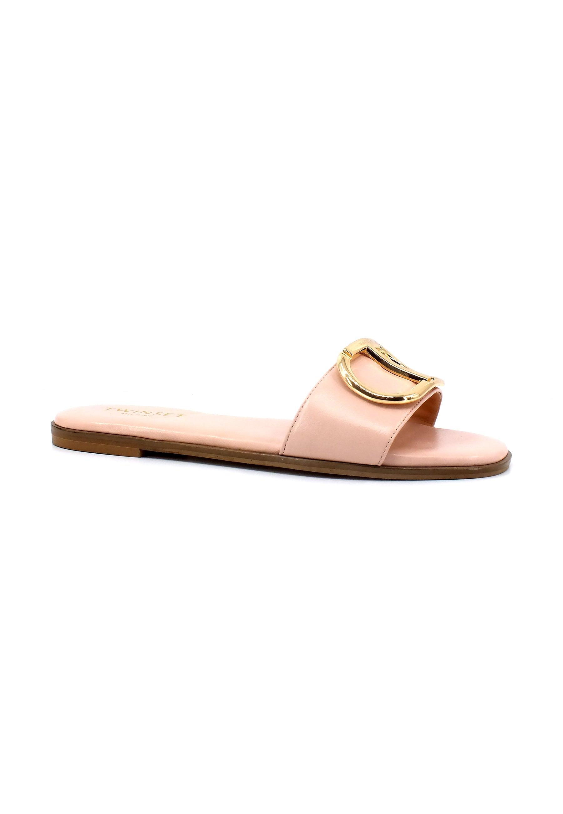 TWINSET Ciabatta Donna Pink Mousse 231TCP128 - Sandrini Calzature e Abbigliamento