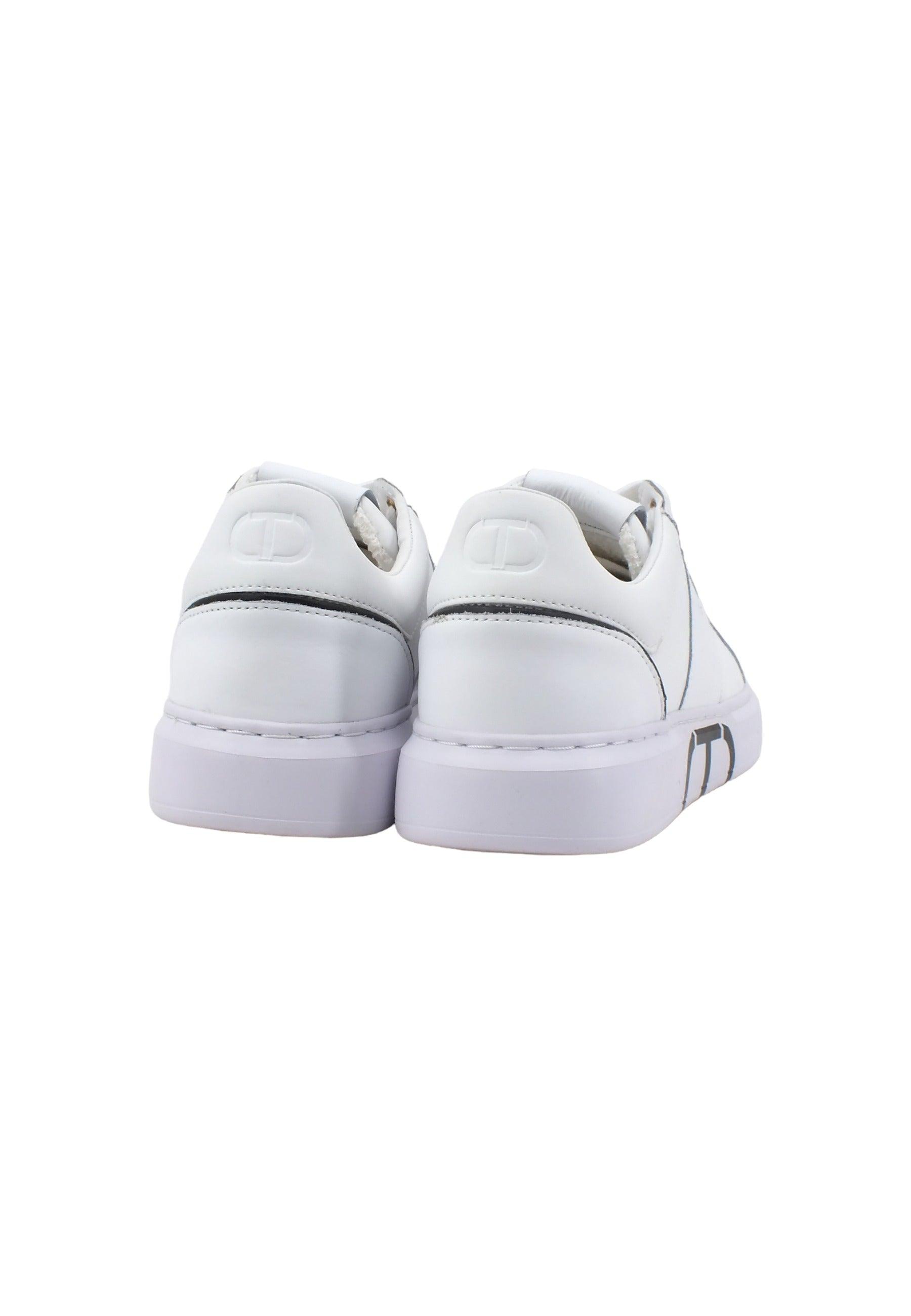 TWINSET Sneaker Donna Bianco Ottico Nero 231TCP070 - Sandrini Calzature e Abbigliamento