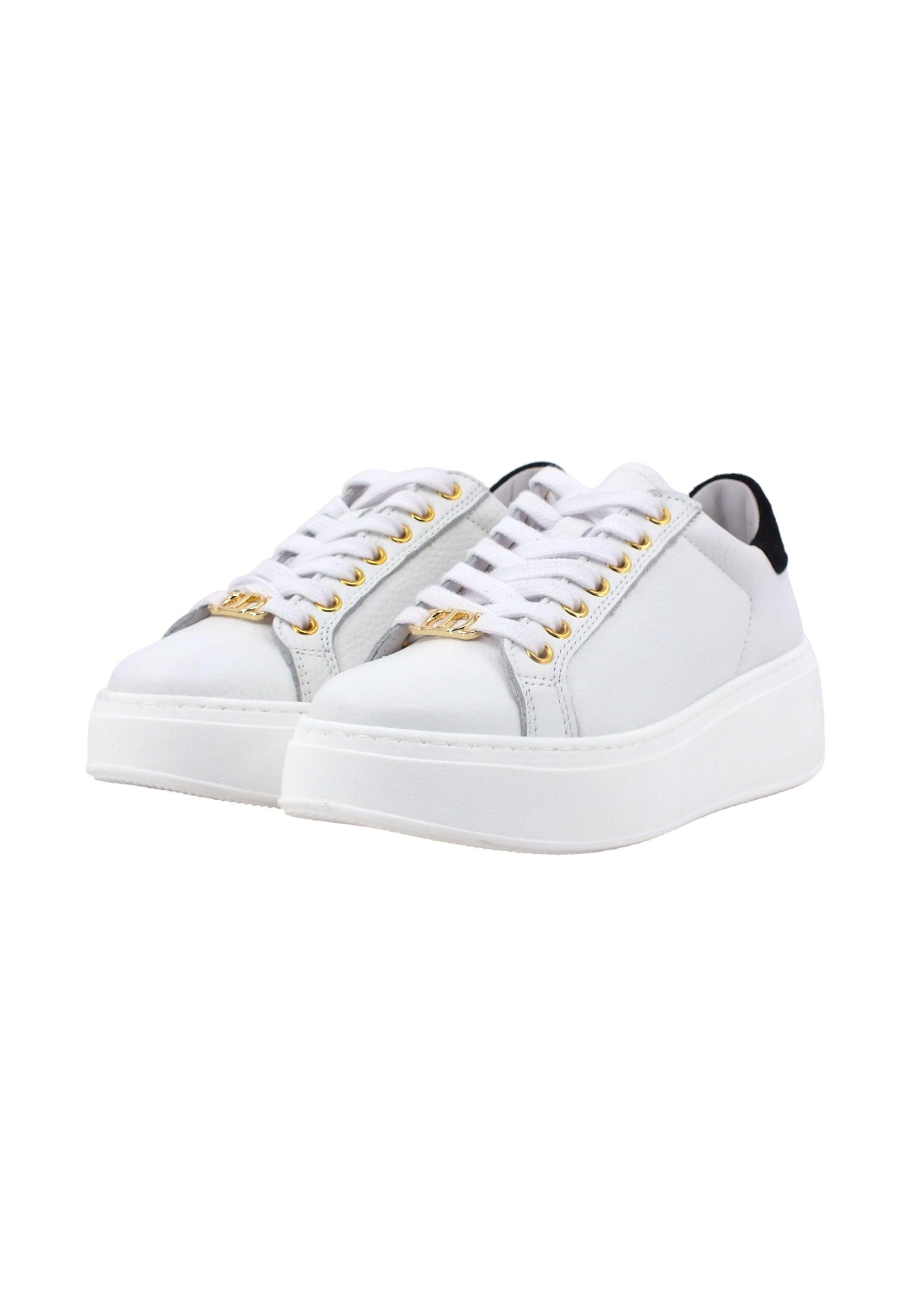 TWINSET Sneaker Platform Donna Bianco Ottico Nero 232TCT190 - Sandrini Calzature e Abbigliamento
