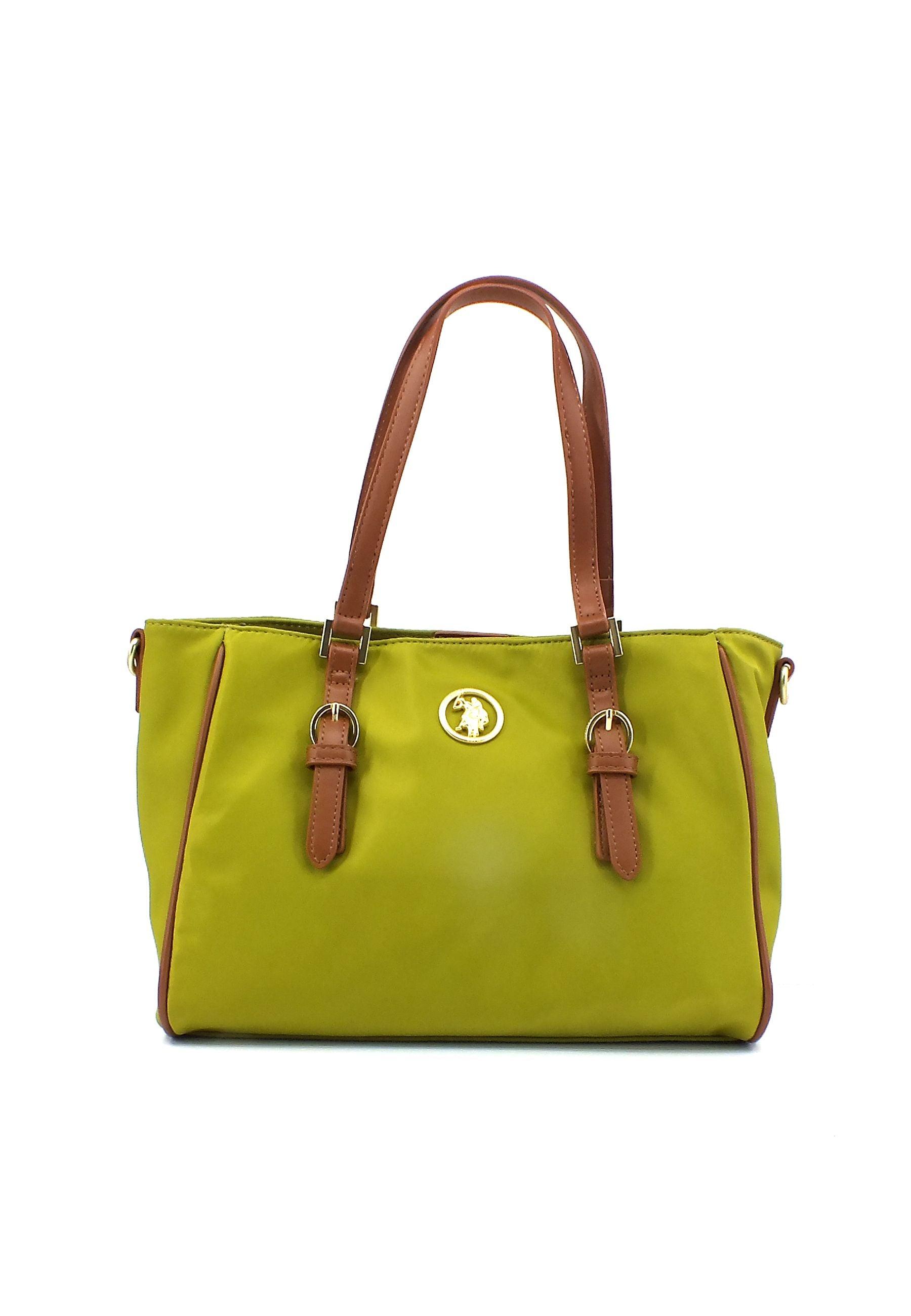 U.S. POLO ASSN. Houston Borsa Green Tan BIUHU6060WIPG07 - Sandrini Calzature e Abbigliamento