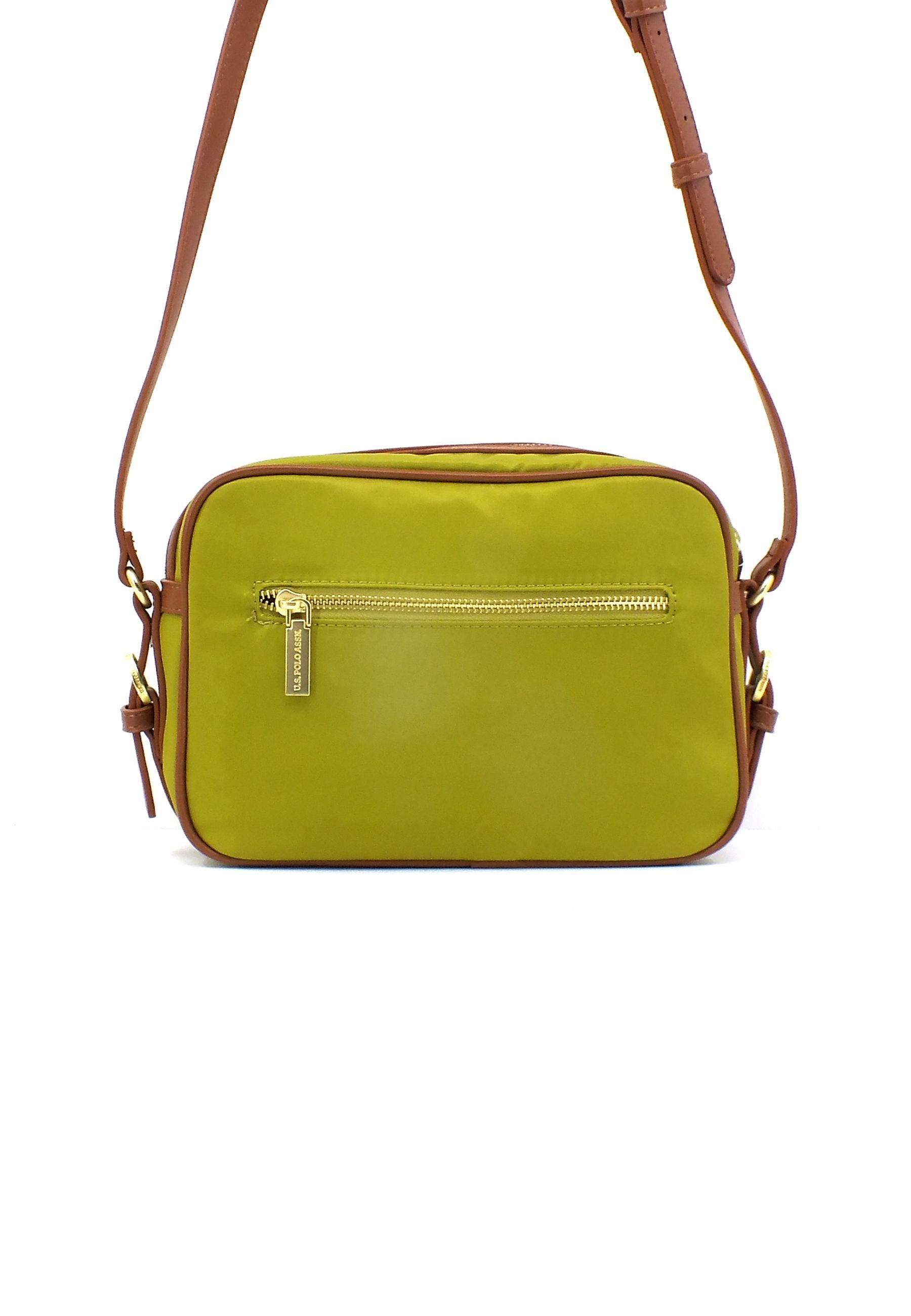 U.S. POLO ASSN. Houston Tracolla Crossbody Green Tan BIUHU6054WIPG07 - Sandrini Calzature e Abbigliamento