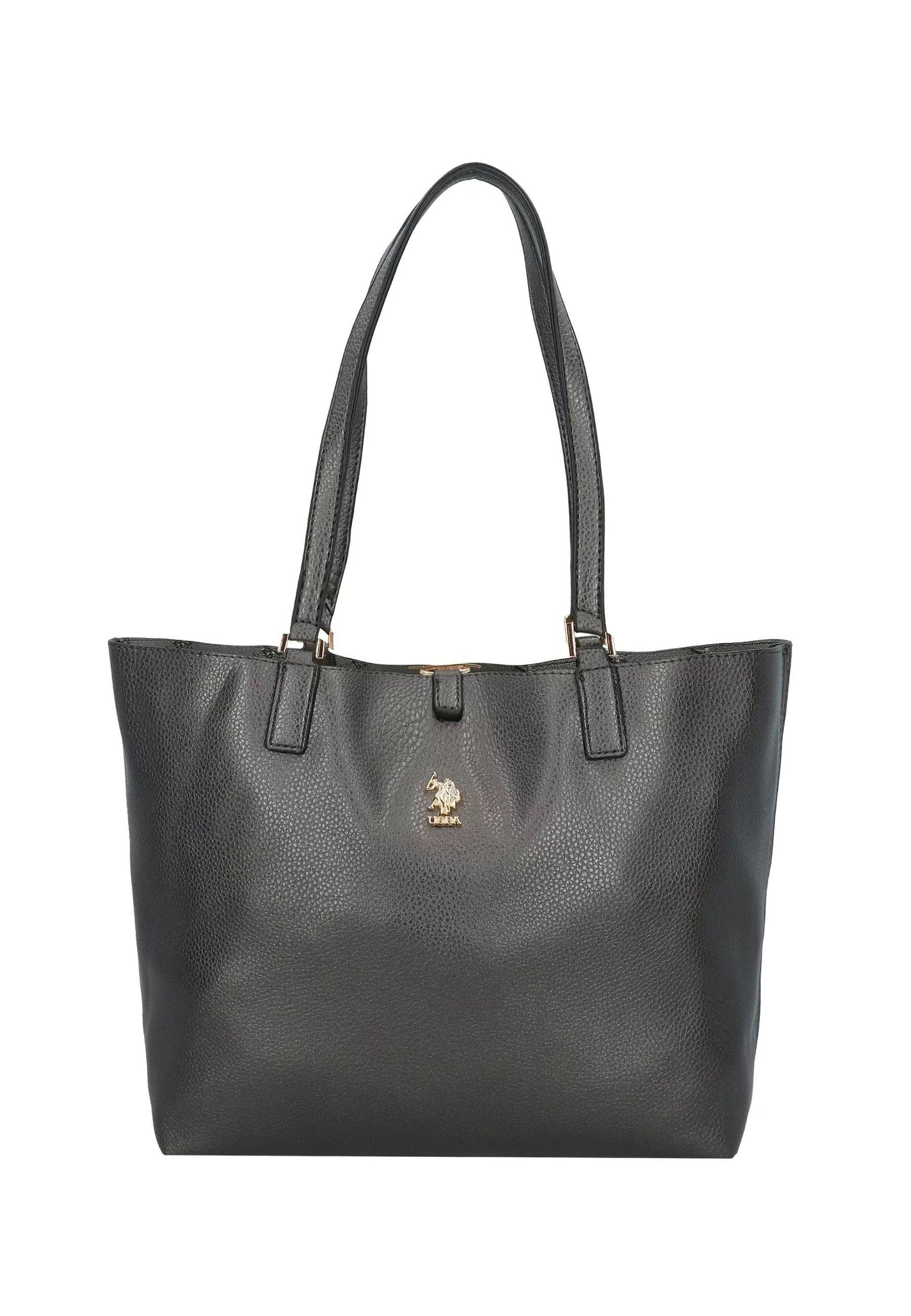 U.S. POLO ASSN. Malibu Borsa Shopping Con Pochette Antique Silver BEUM15736WVG951 - Sandrini Calzature e Abbigliamento