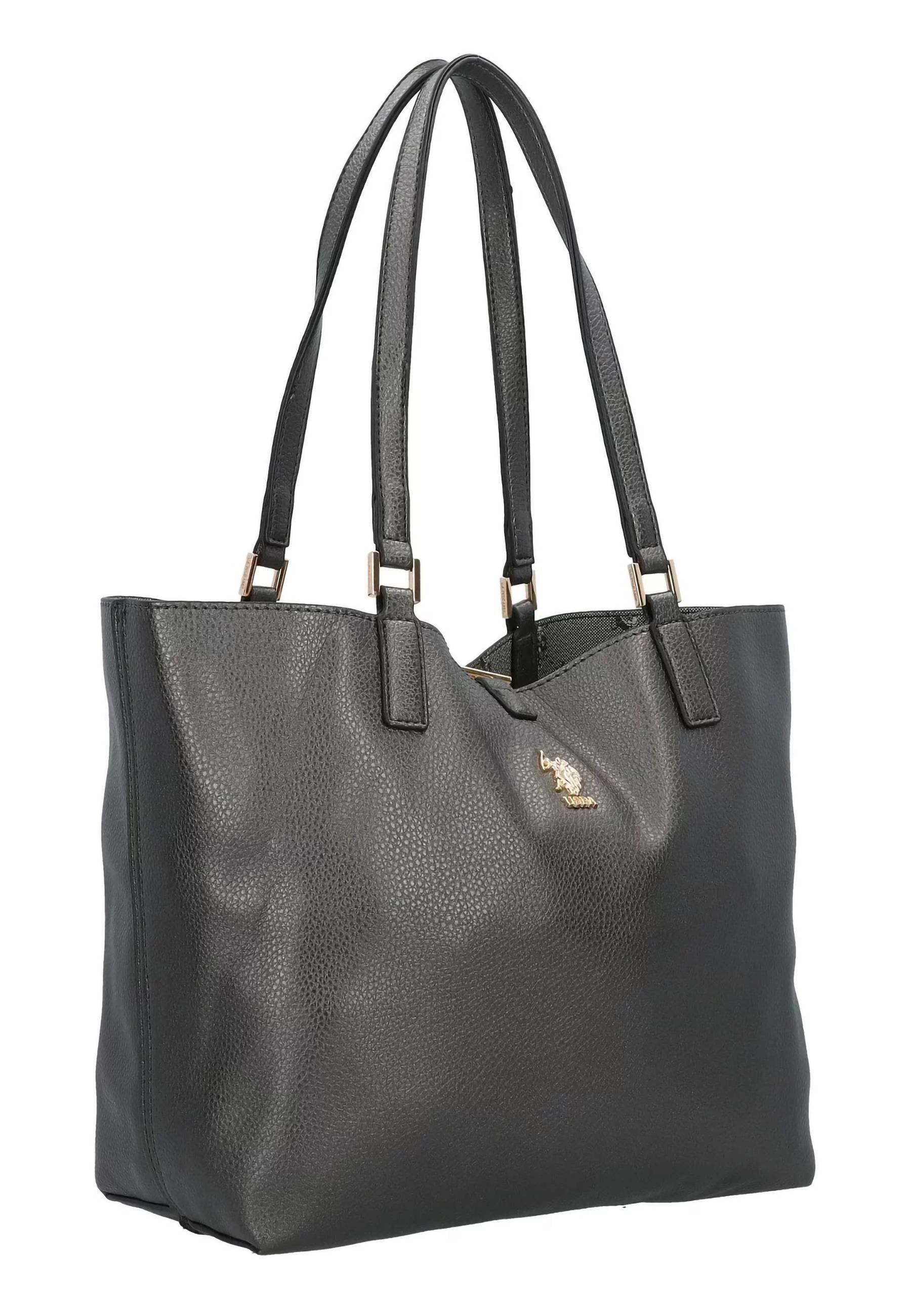 U.S. POLO ASSN. Malibu Borsa Shopping Con Pochette Antique Silver BEUM15737WVG951 - Sandrini Calzature e Abbigliamento