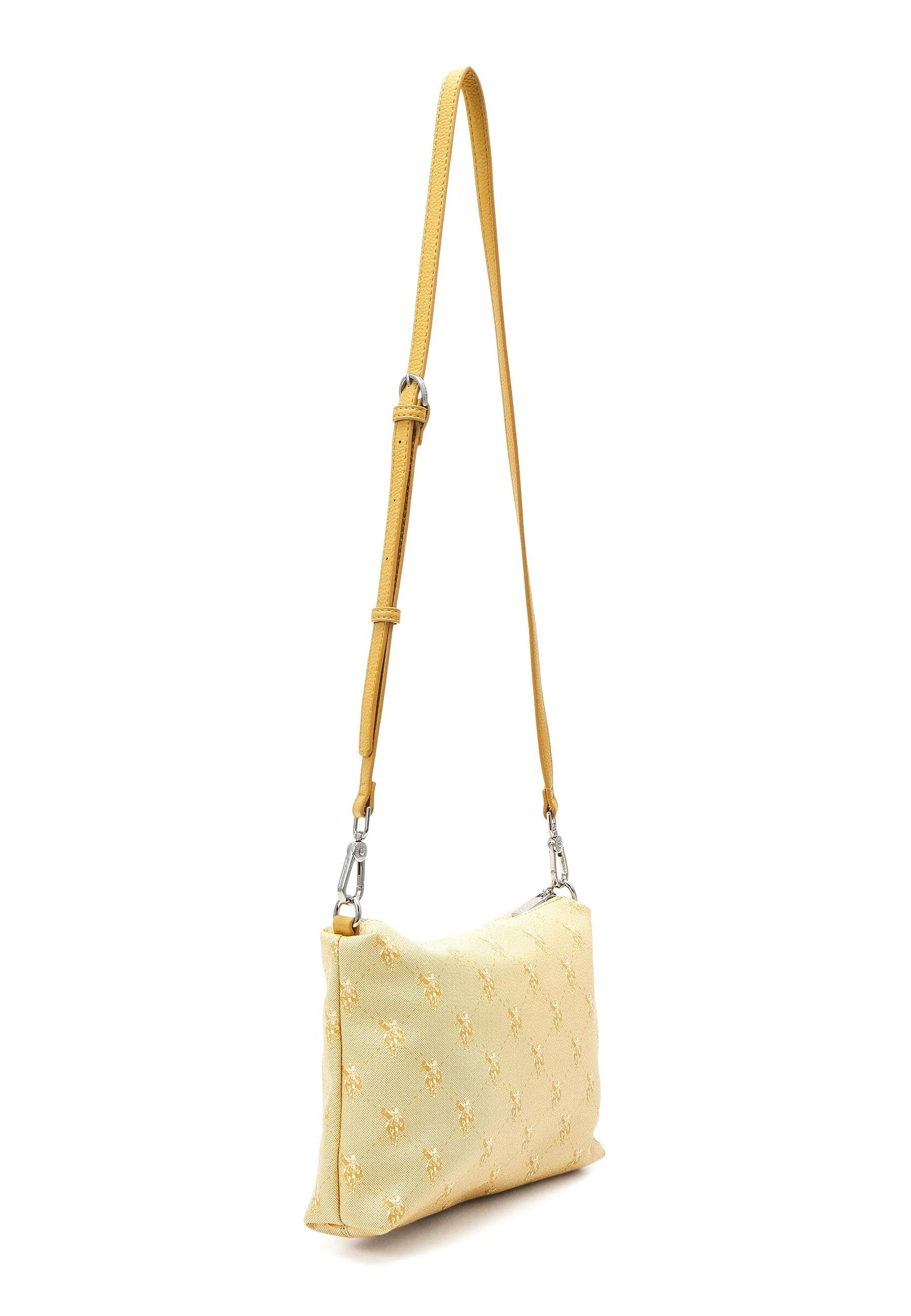U.S. POLO ASSN. Malibu Borsa Shopping Con Pochette Mustard BEUM15737WVG302 - Sandrini Calzature e Abbigliamento