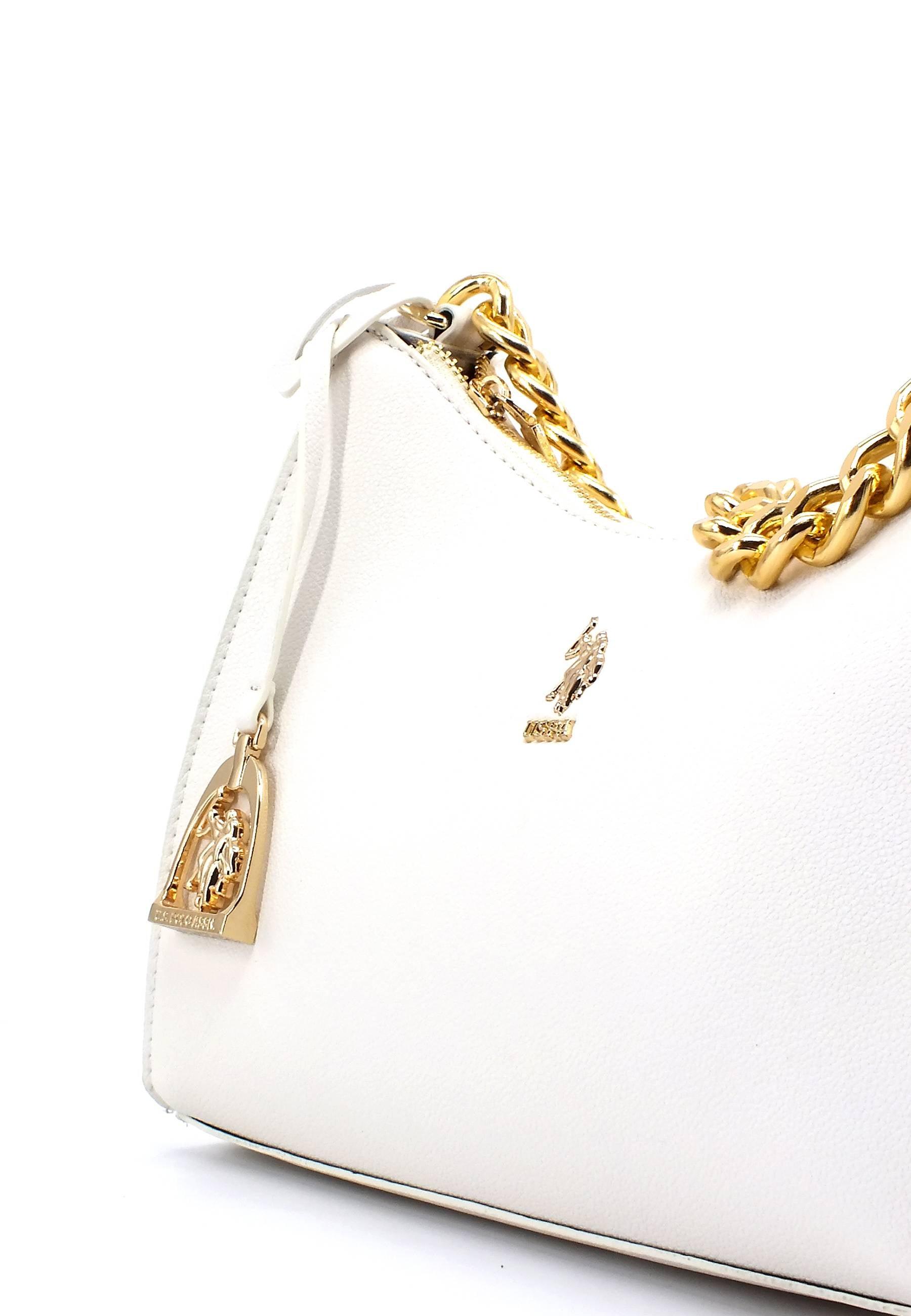 U.S. POLO ASSN. New Jones Borsa Handle Chain Off White BEUJE6007WVP802 - Sandrini Calzature e Abbigliamento