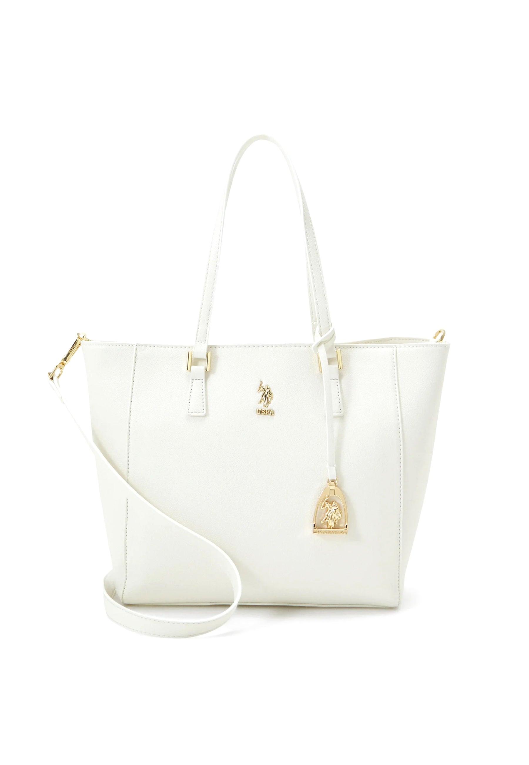 U.S. POLO ASSN. New Jones Borsa Shopping Off White BIUJE5567WVP802 - Sandrini Calzature e Abbigliamento