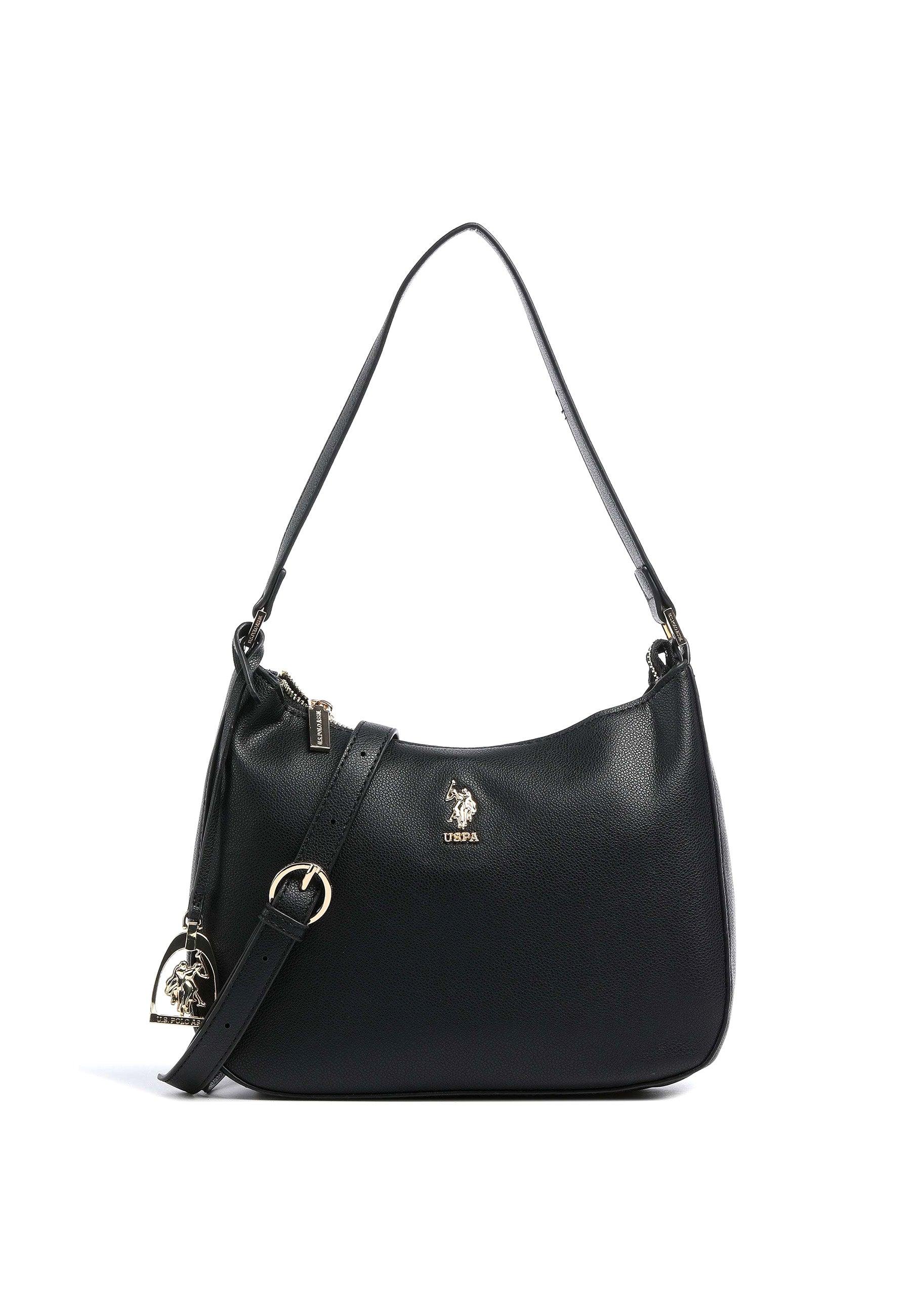 U.S. POLO ASSN. New Jones Small Hobo Borsa Black BIUJE5568WVP000 - Sandrini Calzature e Abbigliamento