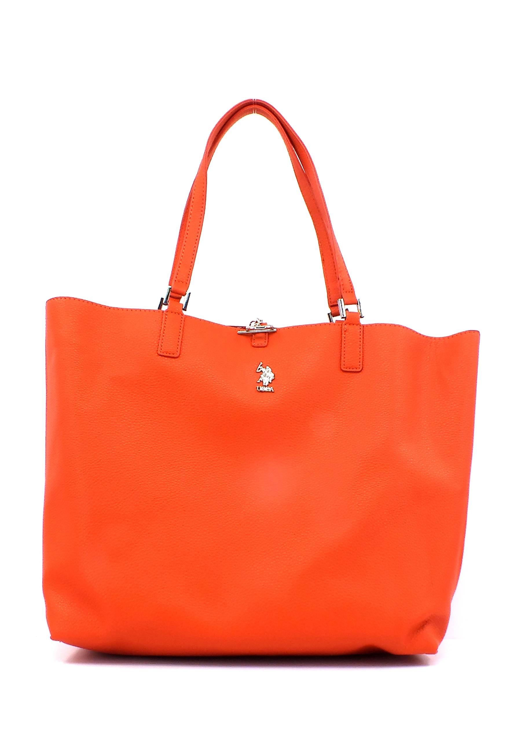 U.S. POLO ASSN. Rogersiville Borsa Shopping Reversibile Orange BEURR6000WVG301 - Sandrini Calzature e Abbigliamento
