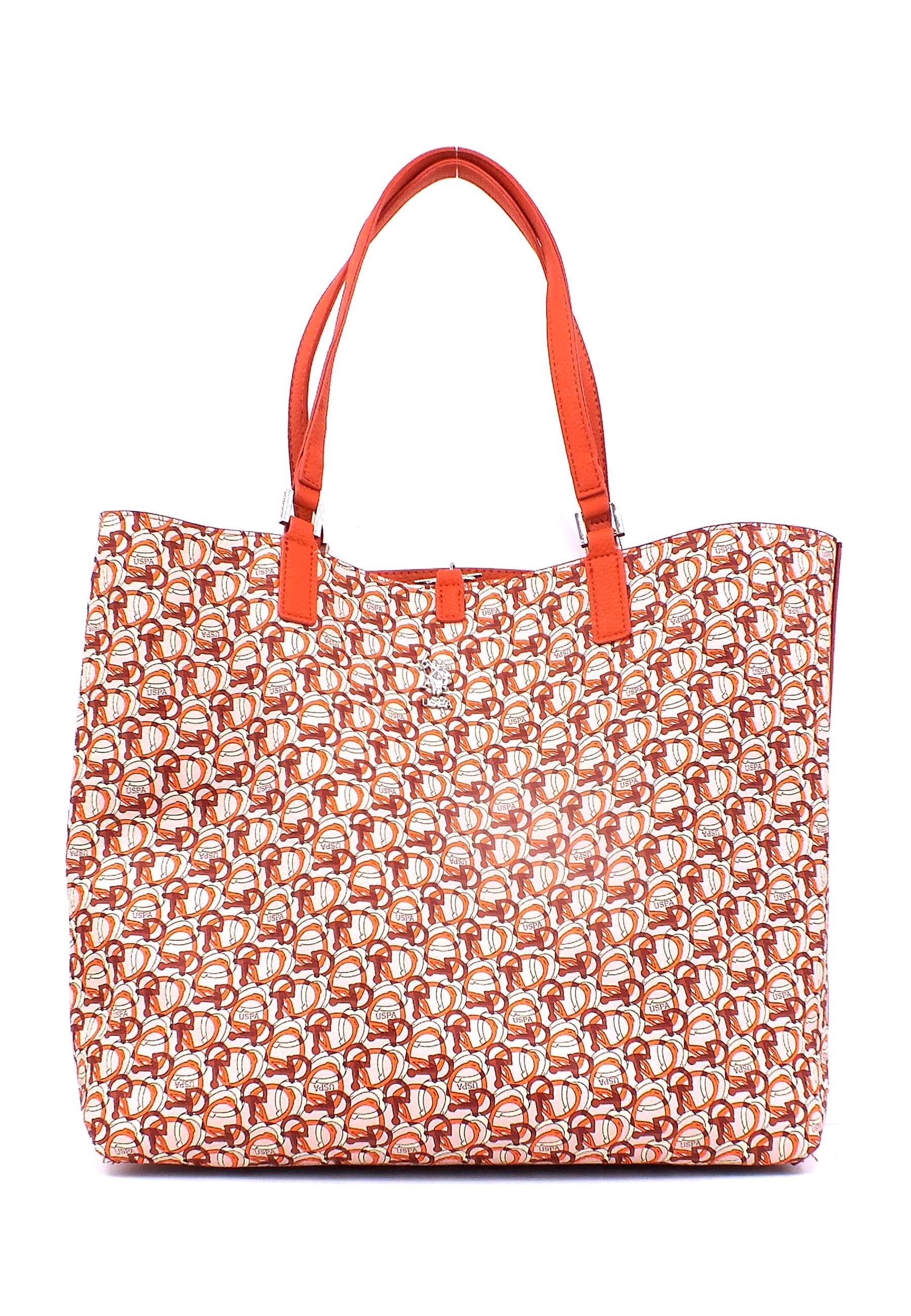 U.S. POLO ASSN. Rogersiville Borsa Shopping Reversibile Orange BEURR6000WVG301 - Sandrini Calzature e Abbigliamento