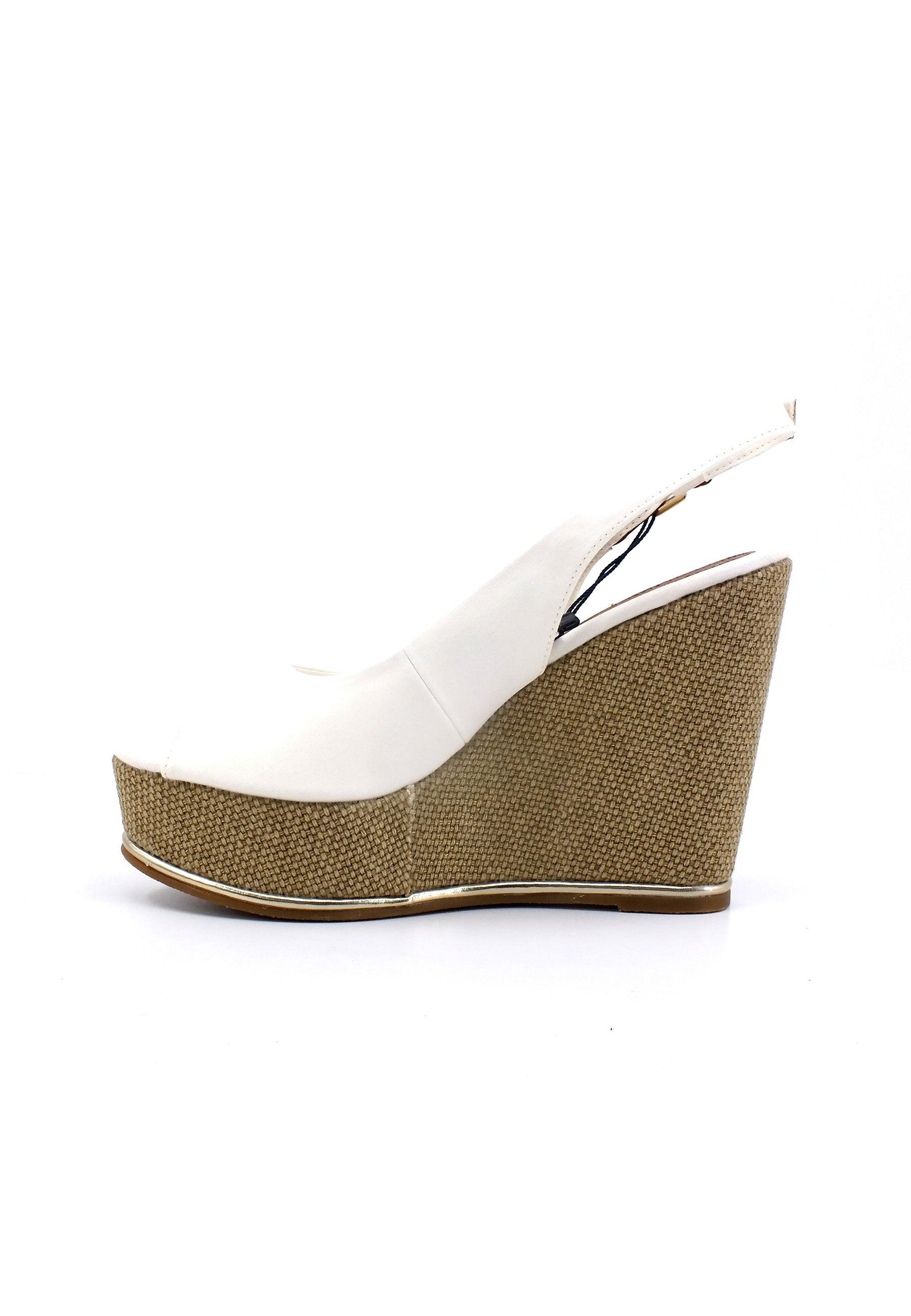 U.S. POLO ASSN. Sandalo Zeppa Donna White AYLIN013 - Sandrini Calzature e Abbigliamento