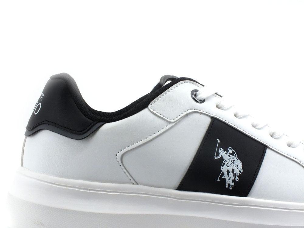 U.S. POLO ASSN. Sneaker Banda Retro Black Bianco - Sandrini Calzature e Abbigliamento